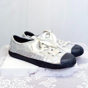 ALDO Sequin Sneaker Shoes with Ribbon Lace